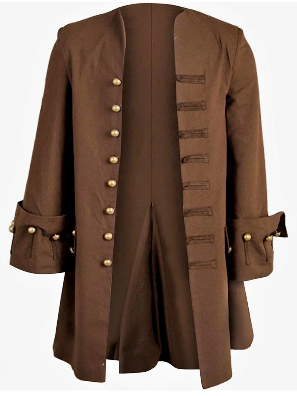 Brown Steampunk Coat Size 2XL Like New - Great for a Halloween Pirate!